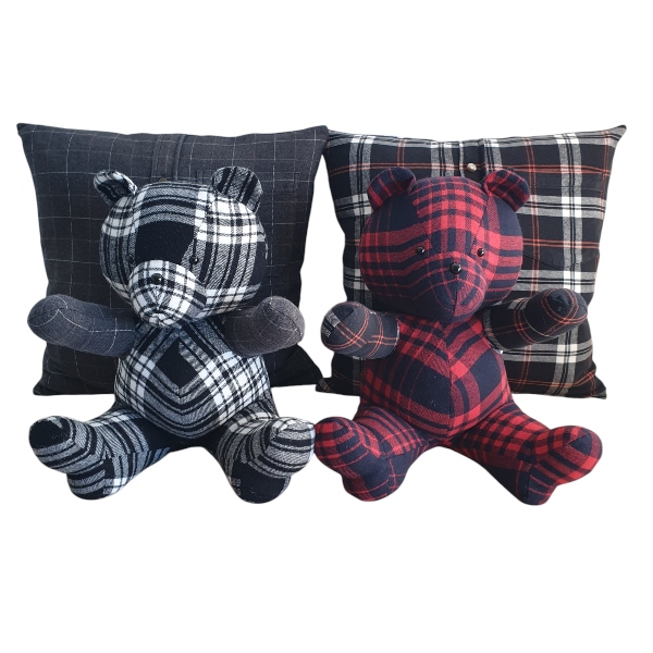 front tartan bears