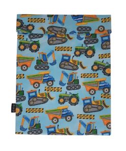 Blue Construction Book Bag